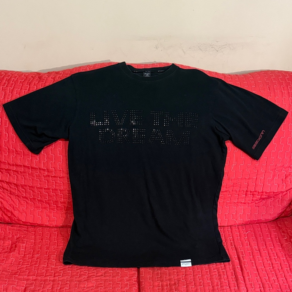 Sean John Black 'Live the Dream' Men's Tee